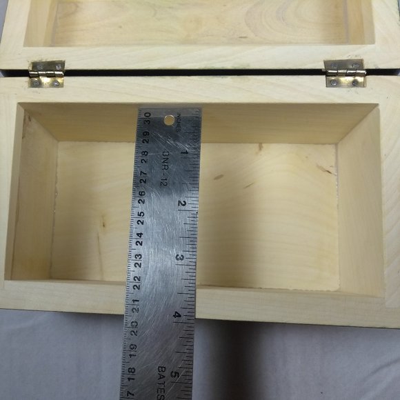 MEXICAN WOOD JEWELRY BOX  HANDPAINTED "NWOT" - Picture 15 of 15